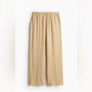 Crepe drawstring pants